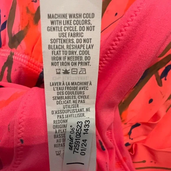 OFFLINE by Aerie Pink Custom Paint Splatter Activewear Dress, Size: Small ✅ - Picture 8 of 12